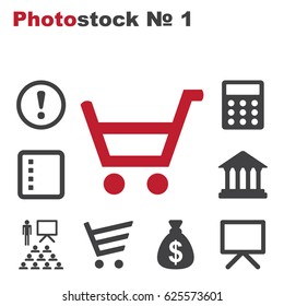 Cart Icon Vector flat design style