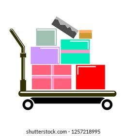 cart icon, vector illustration