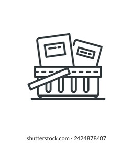 Cart icon, Cart vector illustration
