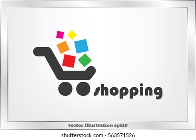 Cart icon vector illustration.