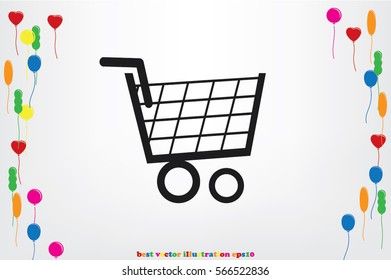 cart icon vector illustration.
