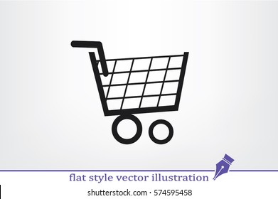 cart icon vector illustration.