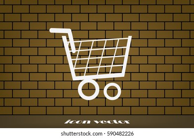 cart icon vector illustration.