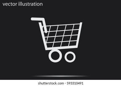 cart icon vector illustration.