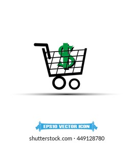 Cart icon vector illustration EPS 10.