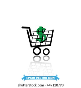 Cart icon vector illustration EPS 10.