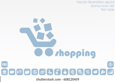 Cart icon vector illustration eps10.