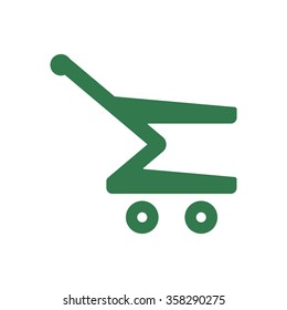  cart icon, vector illustration. Flat design 