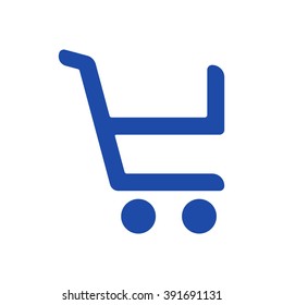  Cart  icon, vector illustration. Flat design style