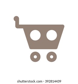  Cart  icon, vector illustration. Flat design style