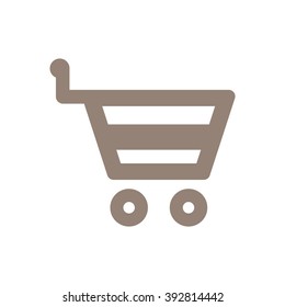  Cart  icon, vector illustration. Flat design style