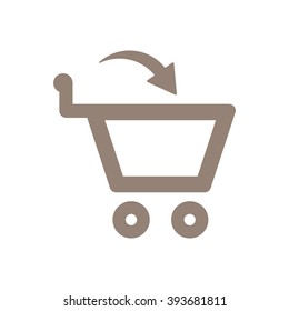    Cart   icon, vector illustration. Flat design style