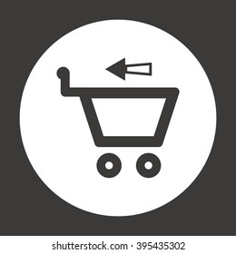  Cart  icon, vector illustration. Flat design style