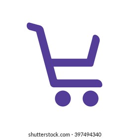  Cart  icon, vector illustration. Flat design style