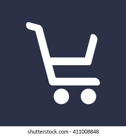  Cart  icon, vector illustration. Flat design style
