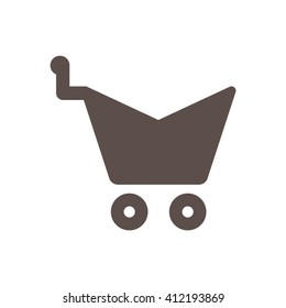  Cart  icon, vector illustration. Flat design style
