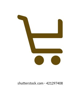  Cart  icon, vector illustration. Flat design style