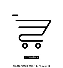 Cart icon vector illustration logo template for many purpose.