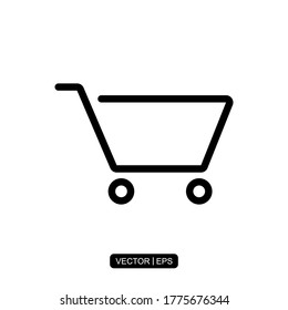Cart icon vector illustration logo template for many purpose.
