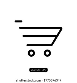 Plantilla de logotipo de ilustración vectorial de icono de carro para muchos fines.