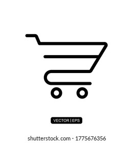 Cart icon vector illustration logo template for many purpose.