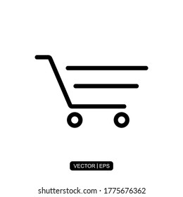 Cart icon vector illustration logo template for many purpose.