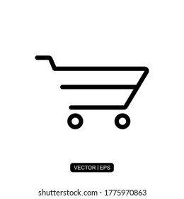 Plantilla de logotipo de ilustración vectorial de icono de carro para muchos fines.