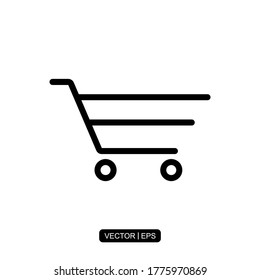 Cart icon vector illustration logo template for many purpose.