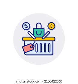 cart icon in vector. Logotype
