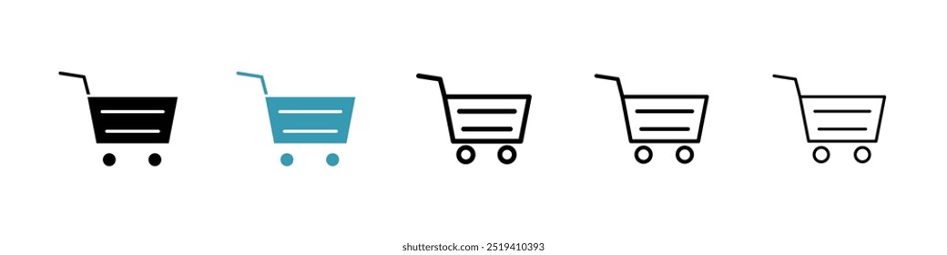 Cart icon vector icon set. EPS 10