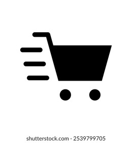 Ilustração de design de símbolo de vetor de ícone de carrinho