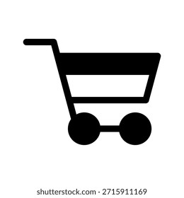Ilustração de design de símbolo de vetor de ícone de carrinho