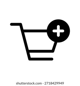 Ilustración de diseño de símbolo de Vector de icono de Carrito