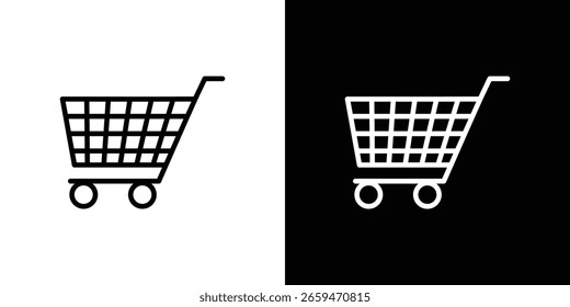 Vector de icono de Carrito, símbolo, ilustraciones de logotipo