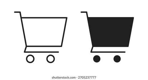 Cart icon for web design, mobile apps