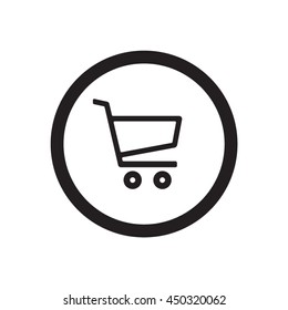  Cart  icon.Flat design.