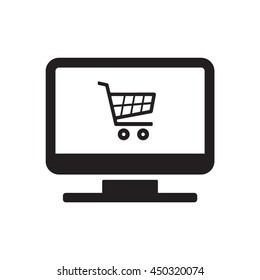  Cart  icon.Flat design.