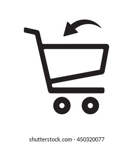  Cart  icon.Flat design.