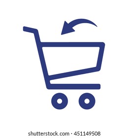  Cart  icon.Flat design.