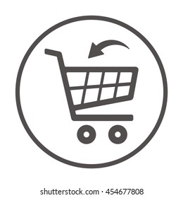  Cart  icon.Flat design.