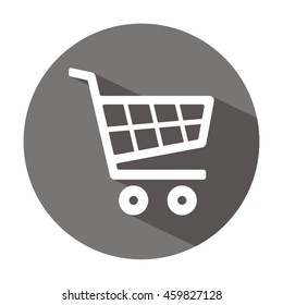  Cart  icon.Flat design.