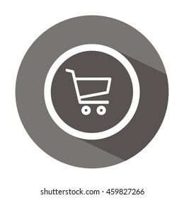  Cart  icon.Flat design.