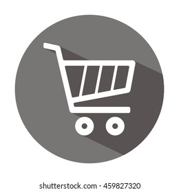  Cart  icon.Flat design.