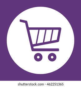  Cart  icon.Flat design.