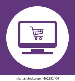  Cart  icon.Flat design.