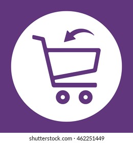  Cart  icon.Flat design.