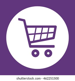  Cart  icon.Flat design.