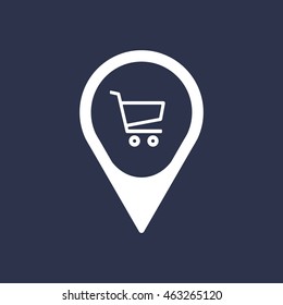  Cart  icon.Flat design.
