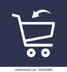  Cart  icon.Flat design.