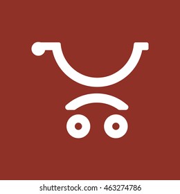  Cart  icon.Flat design.